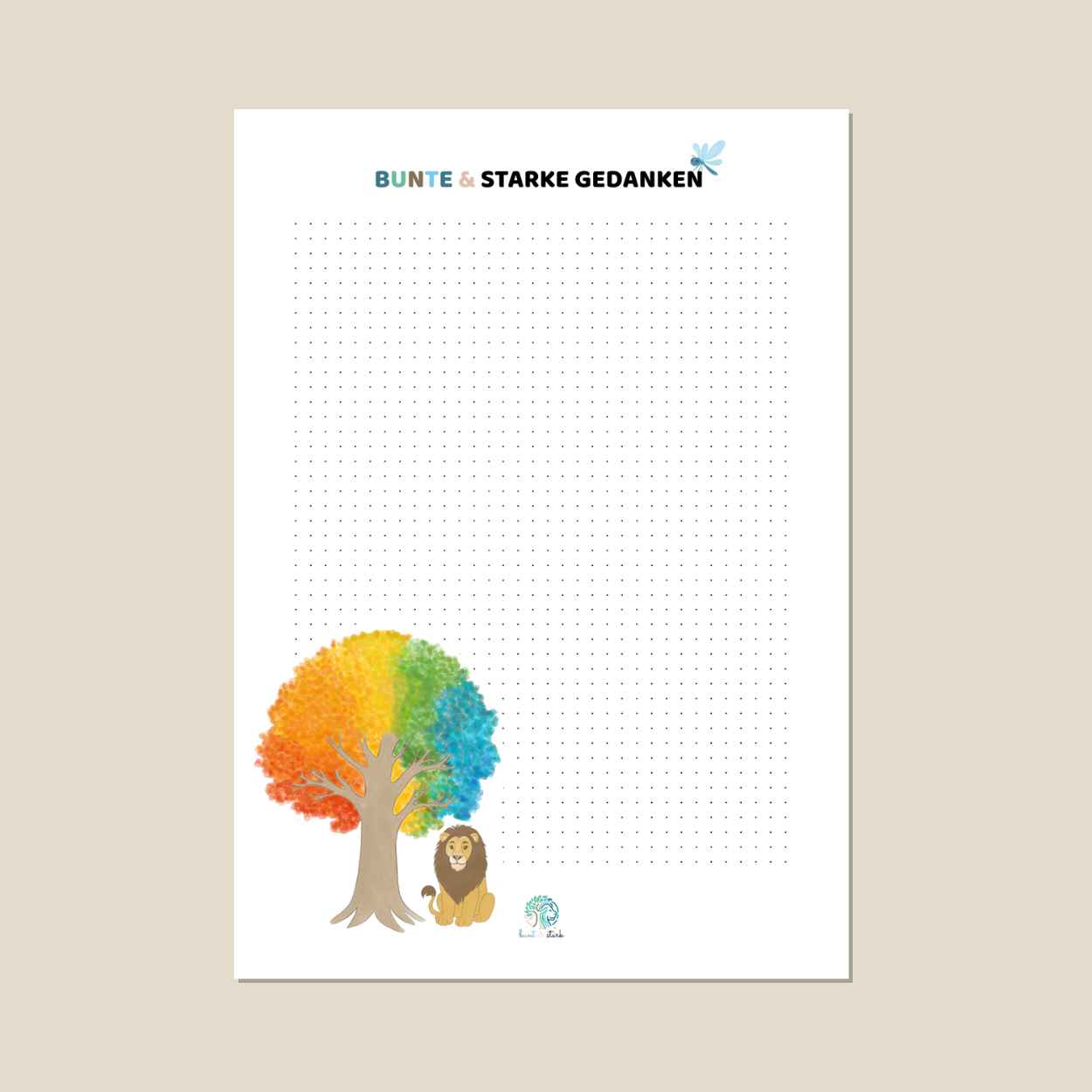 bunte & starke Gedanken - Leo und Baum